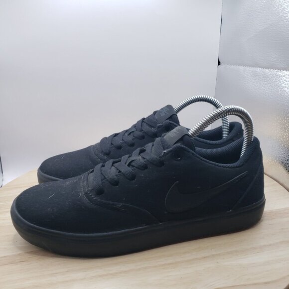 NIKE SB Check Solarsoft 921463-001 Black Canvas Casual Shoes/Sneakers Size 8 - Picture 3 of 7